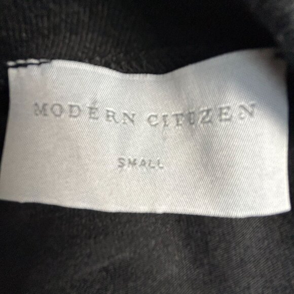 Modern Citizen Womens Black Long Sleeve High Neck Ruched Side Top Small Stretch - Picture 3 of 8